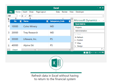invoice list in Microsoft Excel